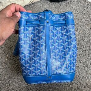 Goyard Petit Flot Blue Patterned Women's Bag